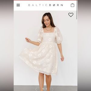 Baltic Born Cream Floral Dress